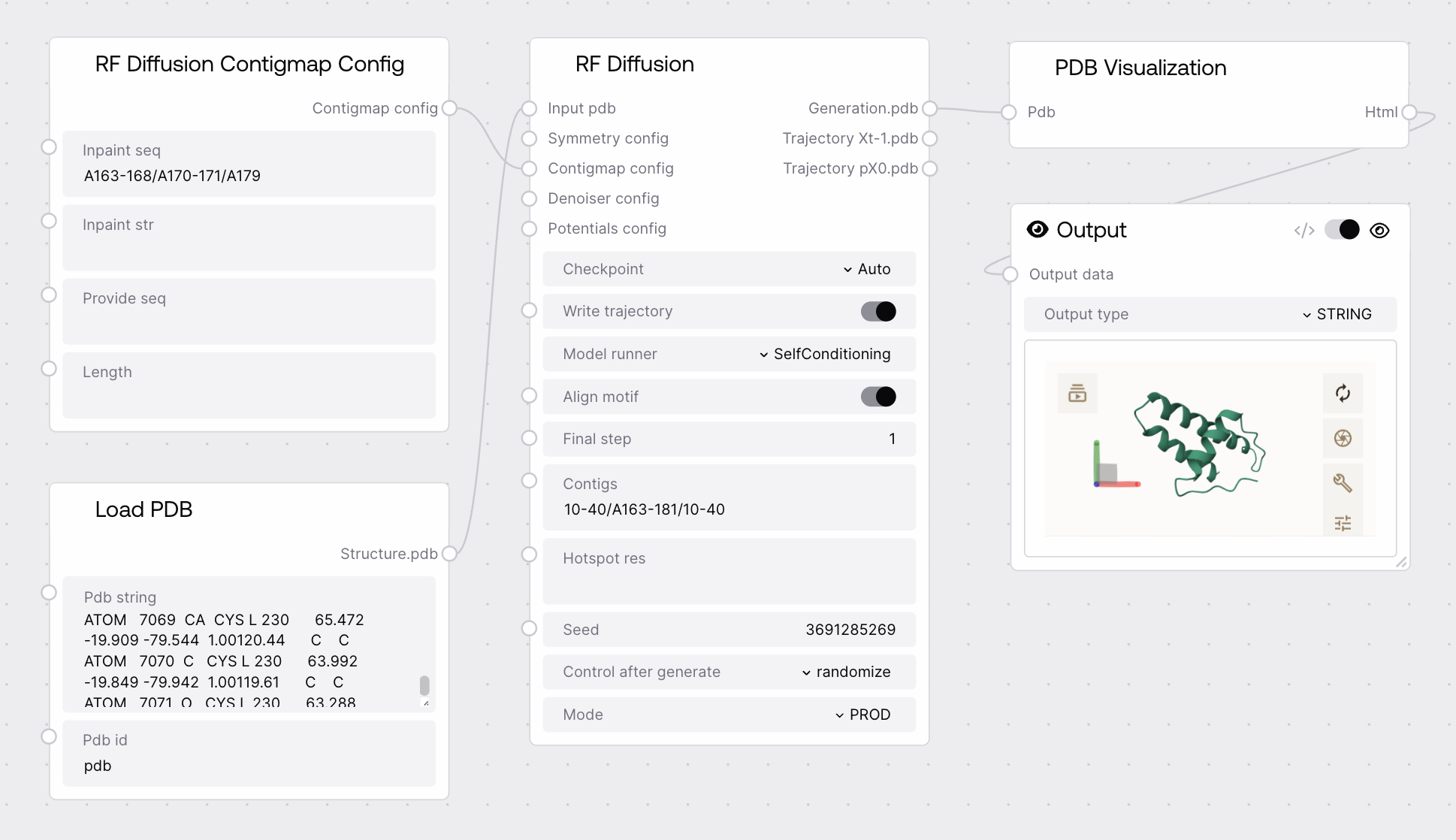 RFDiffusionContigmapConfig