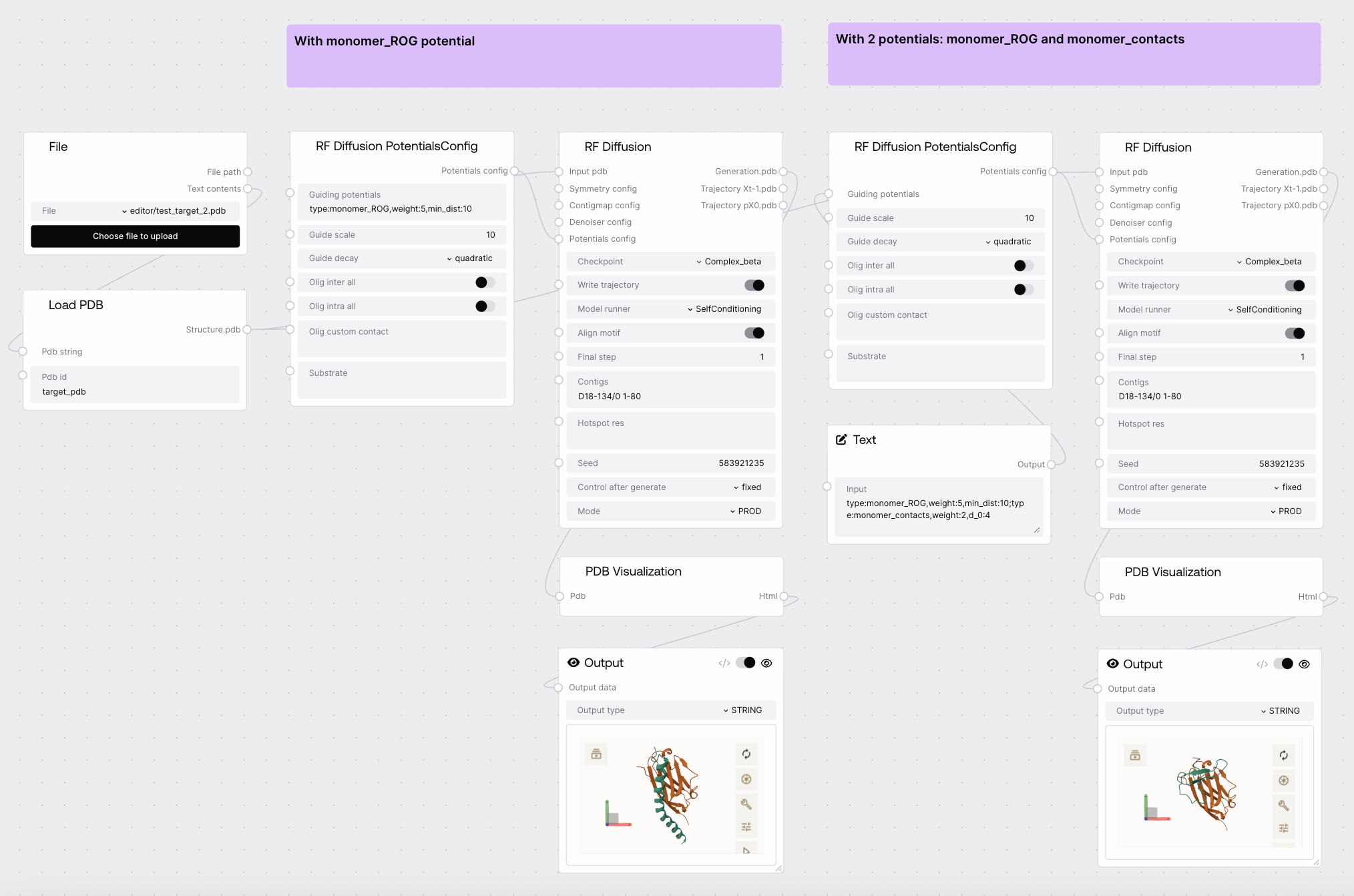 RF Diffusion Potentials Config