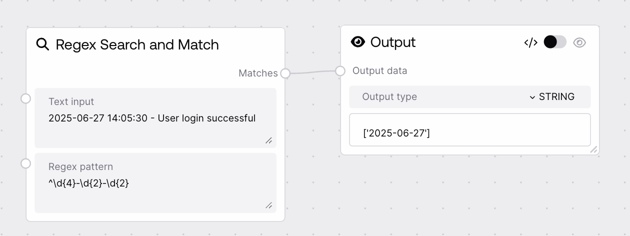 Regex Search and Match